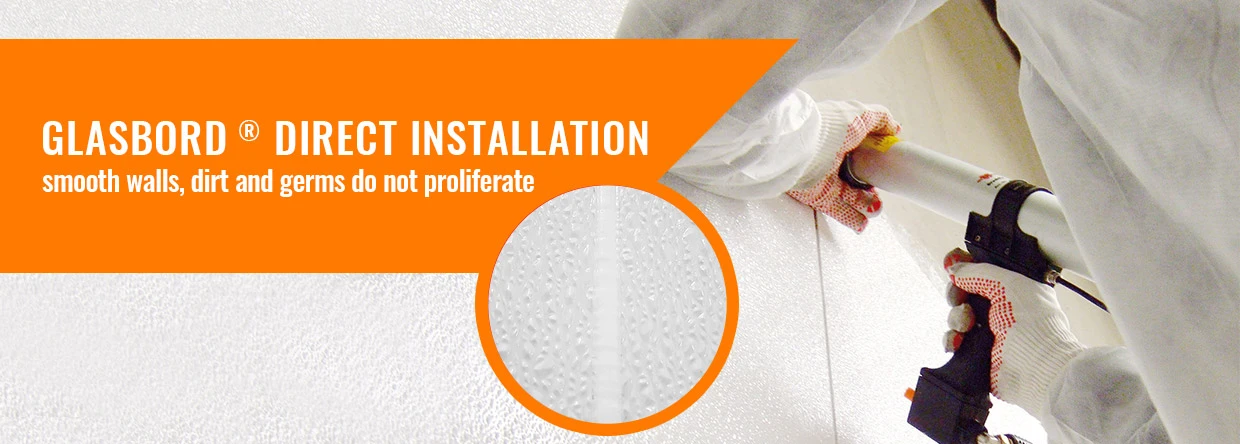 Glasbord Installation